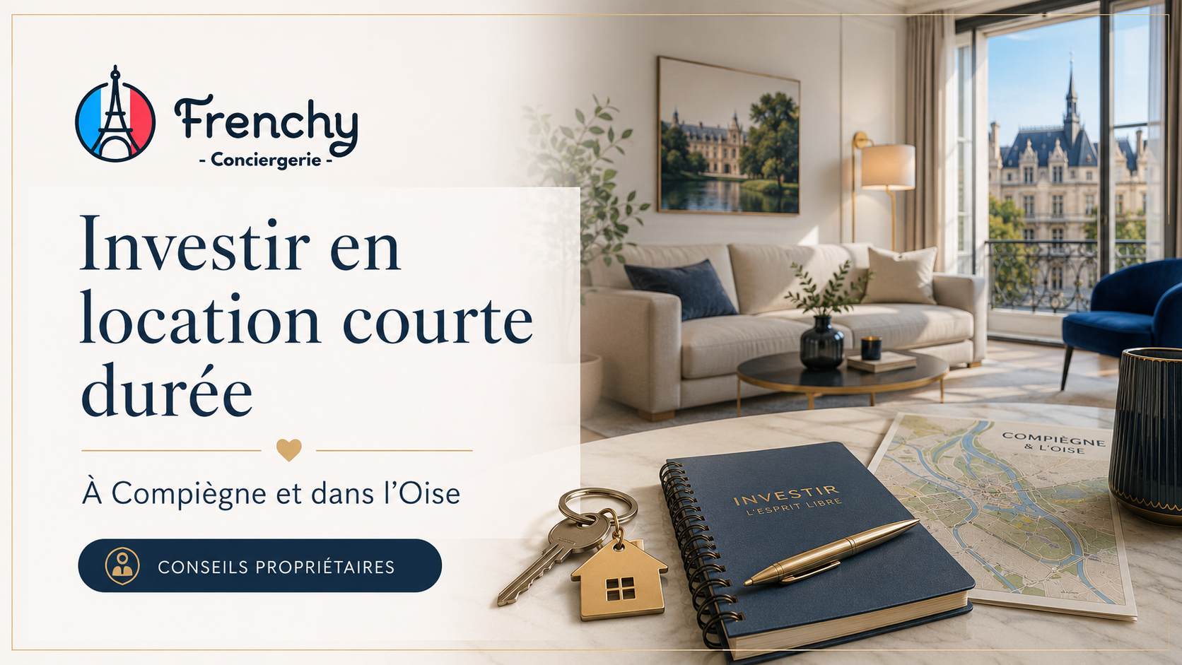 Investir en location courte durée à Compiègne et dans l'Oise